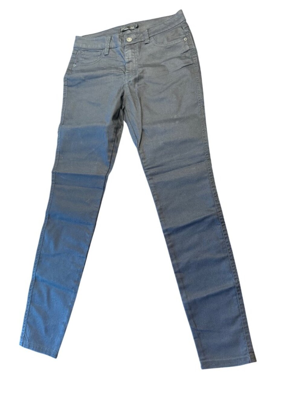 Prana Womens Dark Slate Gray Stretch Pants Sz 4/27 Skinny Regular Inseam